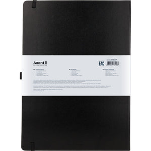 Notebook Axent Partner Grand 8203-01-A, A4, 100 sheets, squared, black