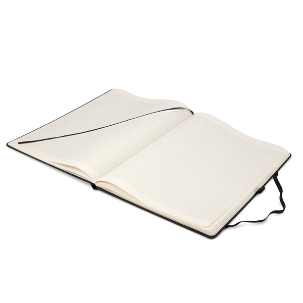 Notebook Axent Partner Grand 8203-01-A, A4, 100 sheets, squared, black
