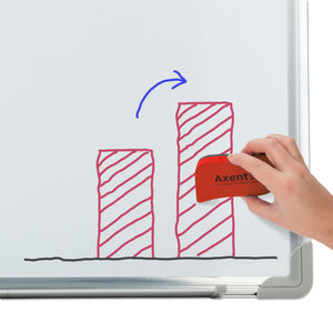 Tafelwischer magnetisch zu Whiteboard Axent Wave 9804-04-A, rot