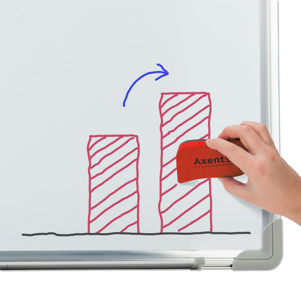 Tafelwischer magnetisch zu Whiteboard Axent Wave 9804-04-A, rot