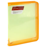 Extensional folder with zipper Axent 1801-25-A, A4, transparent yellow
