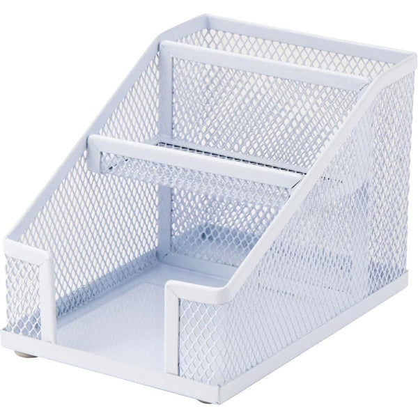 Desktop stationery organizer Axent 2118-21-A, 100x143x100 mm, white