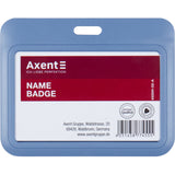 Horizontaler Badge-Slider Axent 4500H-02-A 85x54 mm, Blau