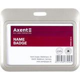 Horizontaler Badge-Slider Axent 4500H-03-A 85x54 mm, Grau