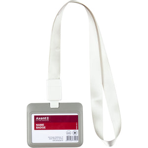 Horizontaler Badge-Slider Axent 4500H-03-A 85x54 mm, Grau