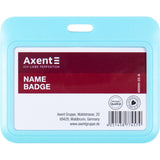 Horizontaler Badge-Slider Axent 4500H-22-A 85x54 mm, Blau