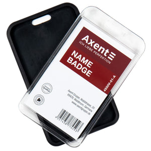 Verticaler Badge-Halter Axent 4550V-01-A 54x85 mm, schwarz