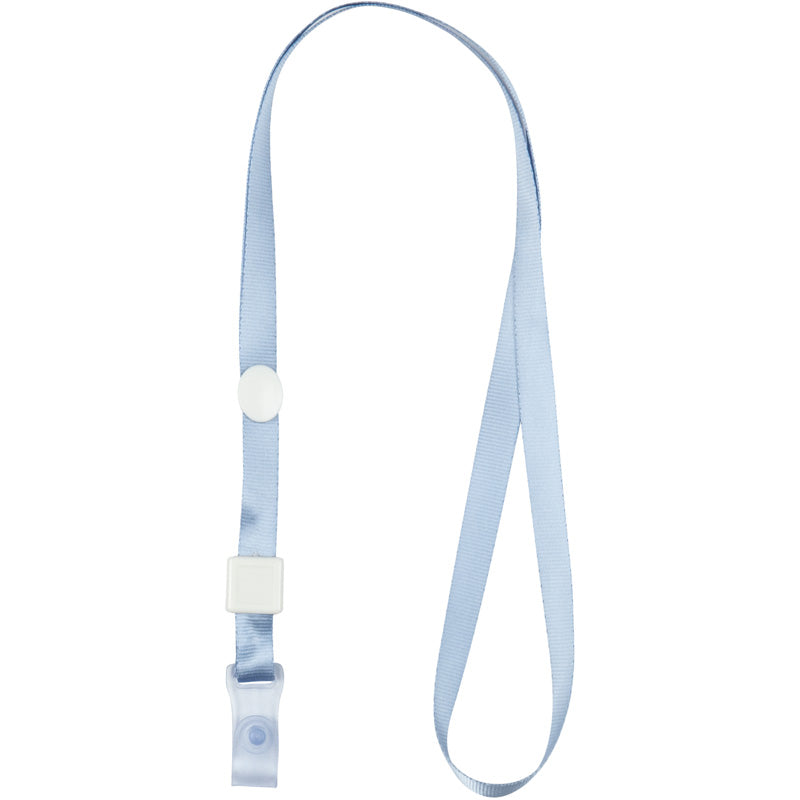 Schlüsselband für Badge Axent 4551-03-A mit Silikon-Clip, hellblau