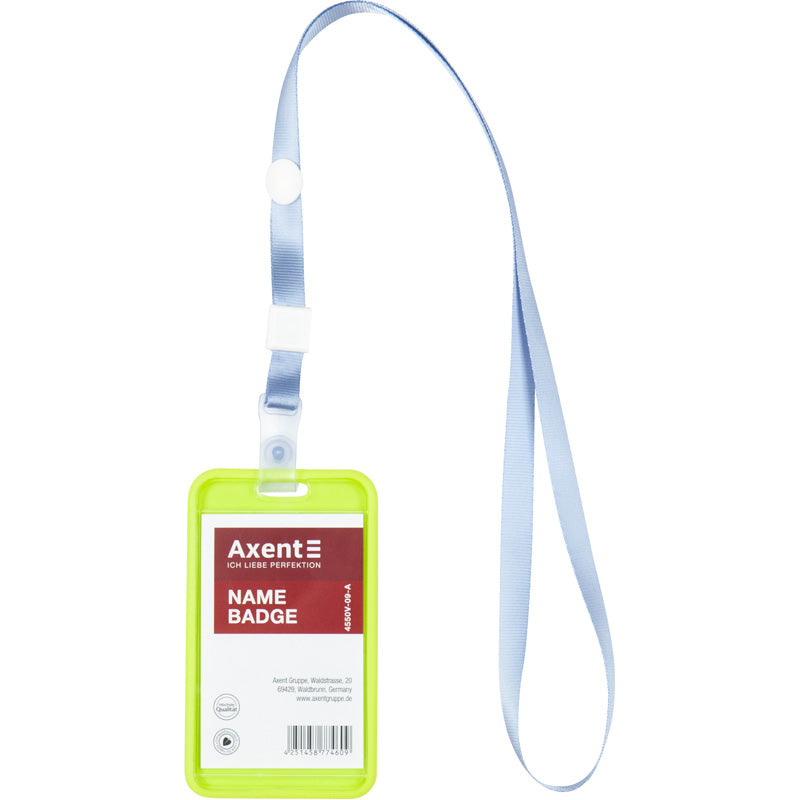 Schlüsselband für Badge Axent 4551-03-A mit Silikon-Clip, hellblau