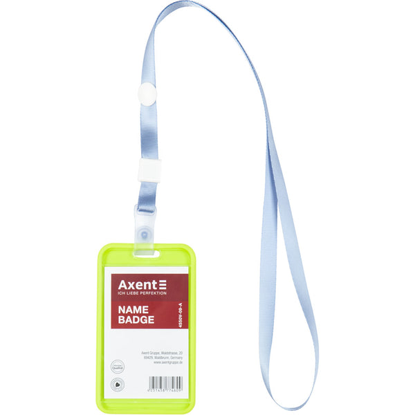 Schlüsselband für Badge Axent 4551-03-A mit Silikon-Clip, hellblau
