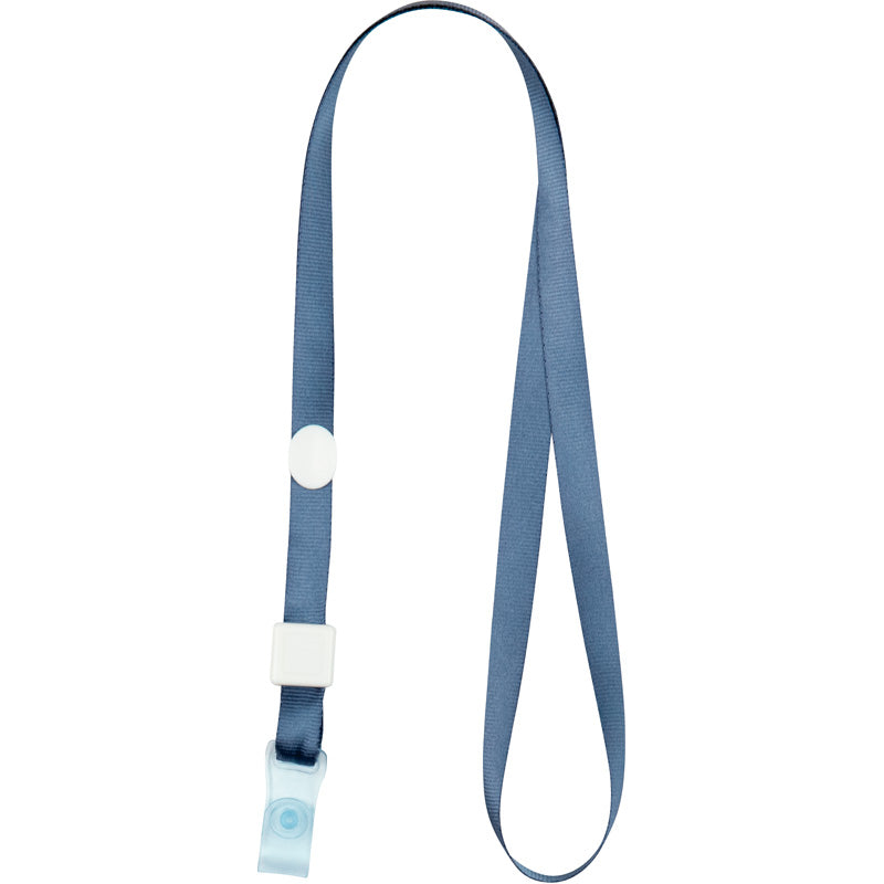 Schlüsselband für Badge Axent 4551-15-A mit Silikon-Clip, rauchiges blau