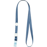 Schlüsselband für Badge Axent 4551-15-A mit Silikon-Clip, rauchiges blau