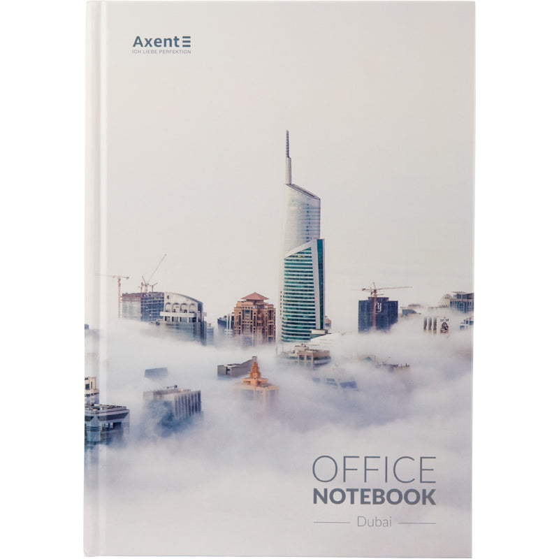 Notizbuch Axent City Dubai 8423-23-A, A4, 210x295 mm, 192 Blatt, kariert, fester Einband
