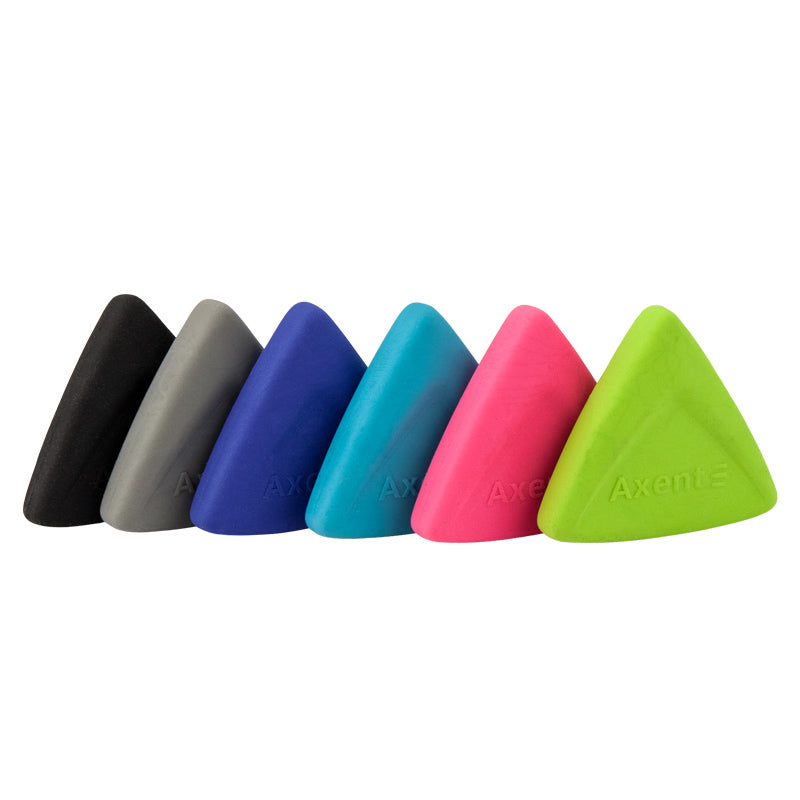 Radierer weich Axent Triangle 1195-A, farbassortiment