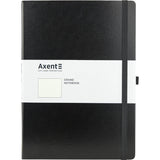 Notebook Axent Partner Grand 8303-01-A, A4, 210x295 mm, 100 sheets, dot, hard cover, black