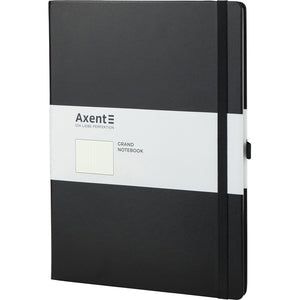 Notebook Axent Partner Grand 8303-01-A, A4, 210x295 mm, 100 sheets, dot, hard cover, black