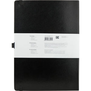 Notebook Axent Partner Grand 8303-01-A, A4, 210x295 mm, 100 sheets, dot, hard cover, black