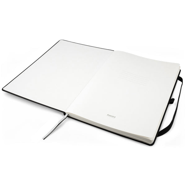 Notebook Axent Partner Grand 8303-01-A, A4, 210x295 mm, 100 sheets, dot, hard cover, black