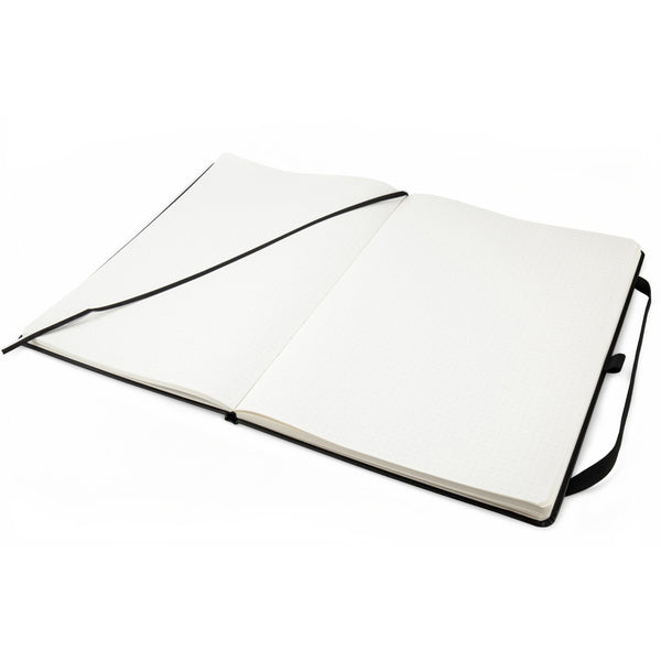 Notebook Axent Partner Grand 8303-01-A, A4, 210x295 mm, 100 sheets, dot, hard cover, black