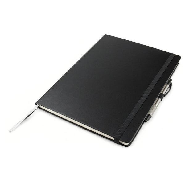 Notebook Axent Partner Grand 8303-01-A, A4, 210x295 mm, 100 sheets, dot, hard cover, black