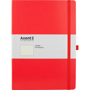 Notebook Axent Partner Grand 8303-06-A, A4, 210x295 mm, 100 sheets, dot, hard cover, red
