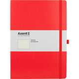 Notebook Axent Partner Grand 8303-06-A, A4, 210x295 mm, 100 sheets, dot, hard cover, red