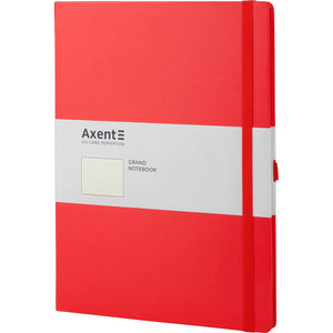 Notebook Axent Partner Grand 8303-06-A, A4, 210x295 mm, 100 sheets, dot, hard cover, red