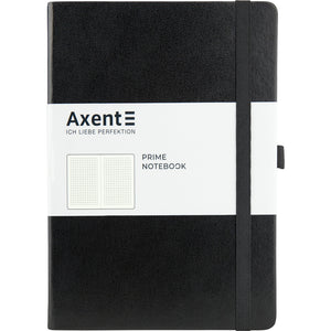 Notizbuch Axent Partner Prime 8305-01-A, A5, 145x210 mm, 96 Blätter, kariert, harter umschlag, schwarz