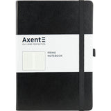 Notizbuch Axent Partner Prime 8305-01-A, A5, 145x210 mm, 96 Blätter, kariert, harter umschlag, schwarz