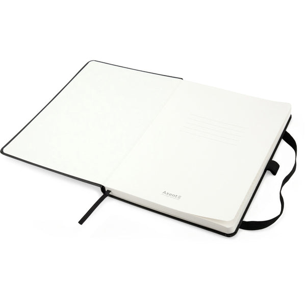 Notizbuch Axent Partner Prime 8305-01-A, A5, 145x210 mm, 96 Blätter, kariert, harter umschlag, schwarz