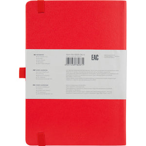 Notizbuch Axent Partner Prime 8305-06-A, A5, 145x210 mm, 96 Blätter, kariert, harter umschlag, rot