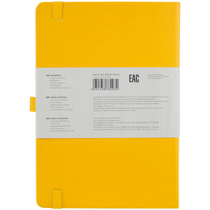Notizbuch Axent Partner Prime 8305-08-A, A5, 145x210 mm, 96 Blätter, kariert, harter umschlag, gelb
