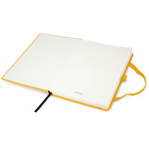 Notizbuch Axent Partner Prime 8305-08-A, A5, 145x210 mm, 96 Blätter, kariert, harter umschlag, gelb