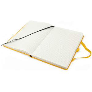 Notizbuch Axent Partner Prime 8305-08-A, A5, 145x210 mm, 96 Blätter, kariert, harter umschlag, gelb