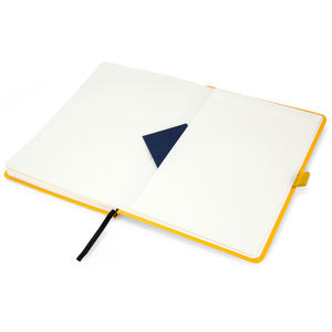 Notizbuch Axent Partner Prime 8305-08-A, A5, 145x210 mm, 96 Blätter, kariert, harter umschlag, gelb