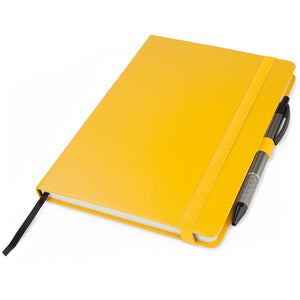 Notizbuch Axent Partner Prime 8305-08-A, A5, 145x210 mm, 96 Blätter, kariert, harter umschlag, gelb