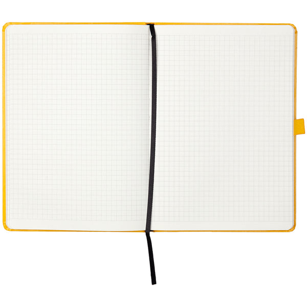 Notizbuch Axent Partner Prime 8305-08-A, A5, 145x210 mm, 96 Blätter, kariert, harter umschlag, gelb