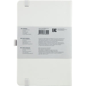 Notizbuch Axent Partner 8306-21-A, A5-, 125x195 mm, 96 Blatt, gepunktet, harter umschlag, weiß