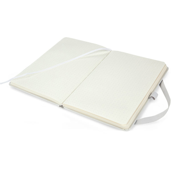Notizbuch Axent Partner 8306-21-A, A5-, 125x195 mm, 96 Blatt, gepunktet, harter umschlag, weiß