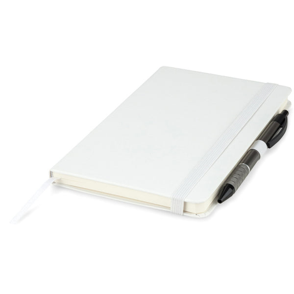 Notizbuch Axent Partner 8306-21-A, A5-, 125x195 mm, 96 Blatt, gepunktet, harter umschlag, weiß