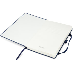 Notizbuch Axent Partner 8307-02-A, A5-, 125x195 mm, 96 Blatt, unliniert, harter umschlag, dunkelblau