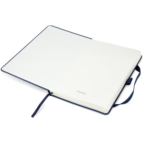 Notizbuch Axent Partner 8307-02-A, A5-, 125x195 mm, 96 Blatt, unliniert, harter umschlag, dunkelblau