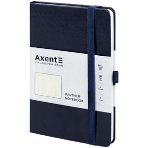 Notizbuch Axent Partner 8308-02-A, A5-, 125x195 mm, 96 Blätter, Linie, harter umschlag, dunkelblau