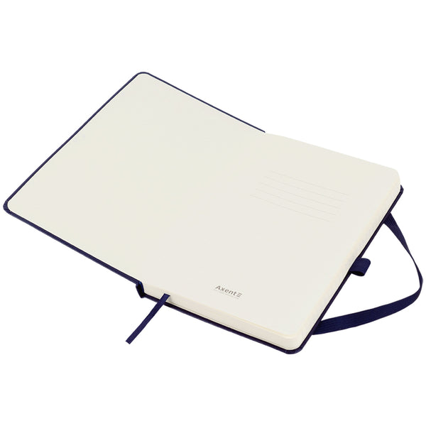 Notizbuch Axent Partner 8308-02-A, A5-, 125x195 mm, 96 Blätter, Linie, harter umschlag, dunkelblau