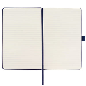 Notizbuch Axent Partner 8308-02-A, A5-, 125x195 mm, 96 Blätter, Linie, harter umschlag, dunkelblau