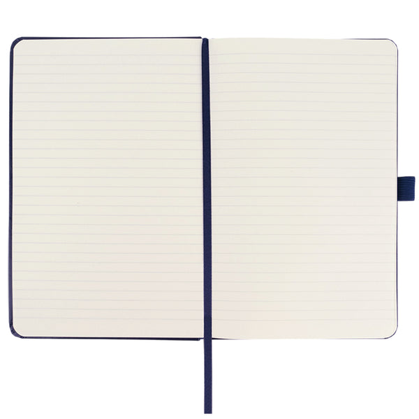 Notizbuch Axent Partner 8308-02-A, A5-, 125x195 mm, 96 Blätter, Linie, harter umschlag, dunkelblau