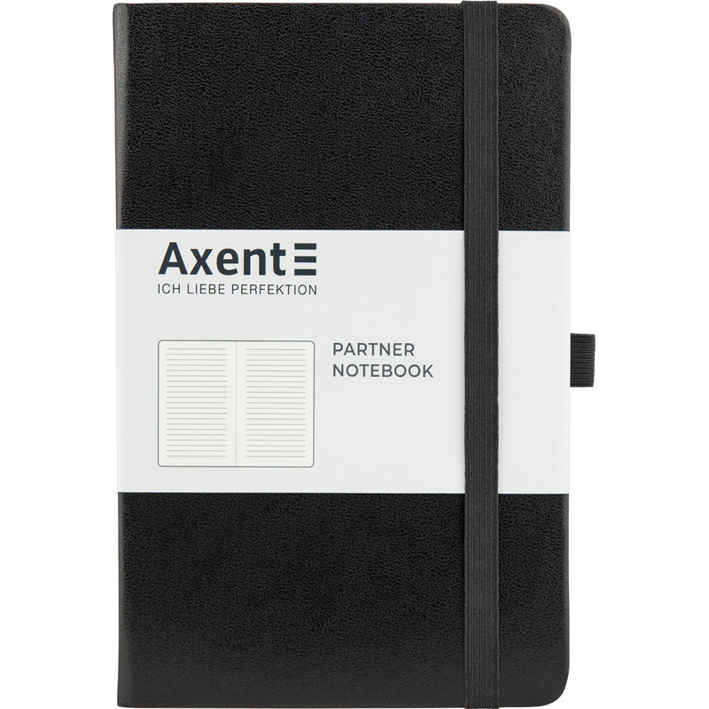 Notebook Axent Partner 8308-01-A, 125*195, 96 sheets, ruled, black