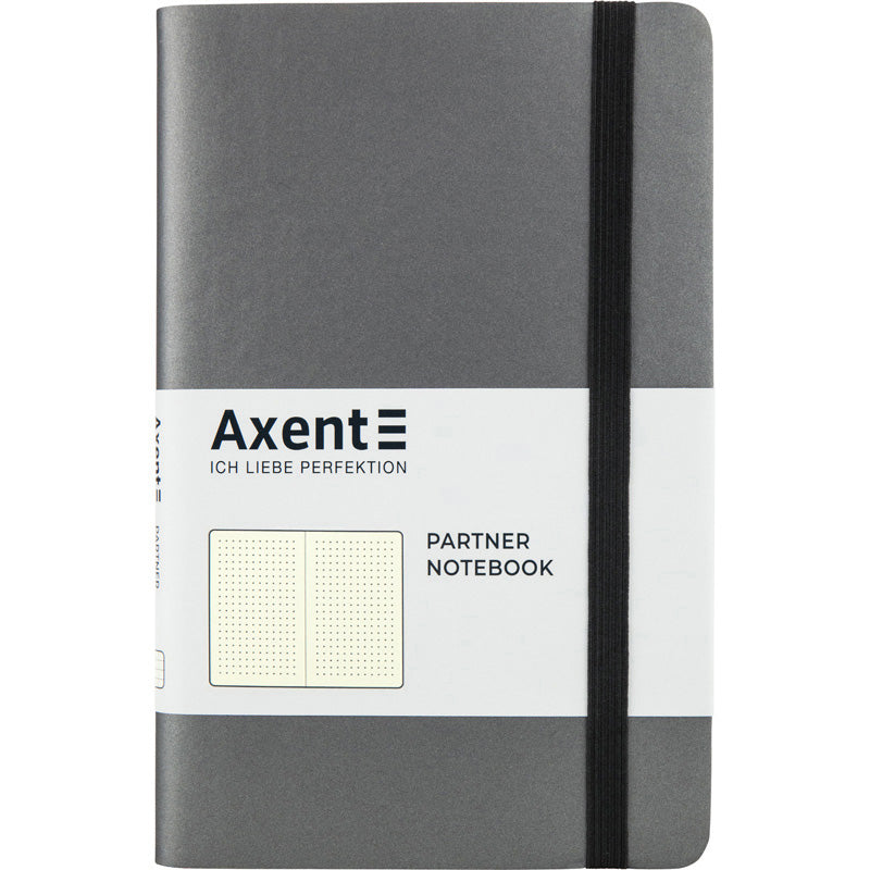 Notebook Axent Partner Soft 8310-15-A, 125*195 mm, 96 sheets, dotted, grey