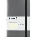Notizbuch Axent Partner Soft 8310-15-A, A5-, 125x195 mm, 96 Blätter, punktiert, flexibler Einband, grau