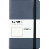Notizbuch Axent Partner Soft 8310-14-A, A5-, 125x195 mm, 96 Blätter, punktiert, flexibler Einband, silberblau